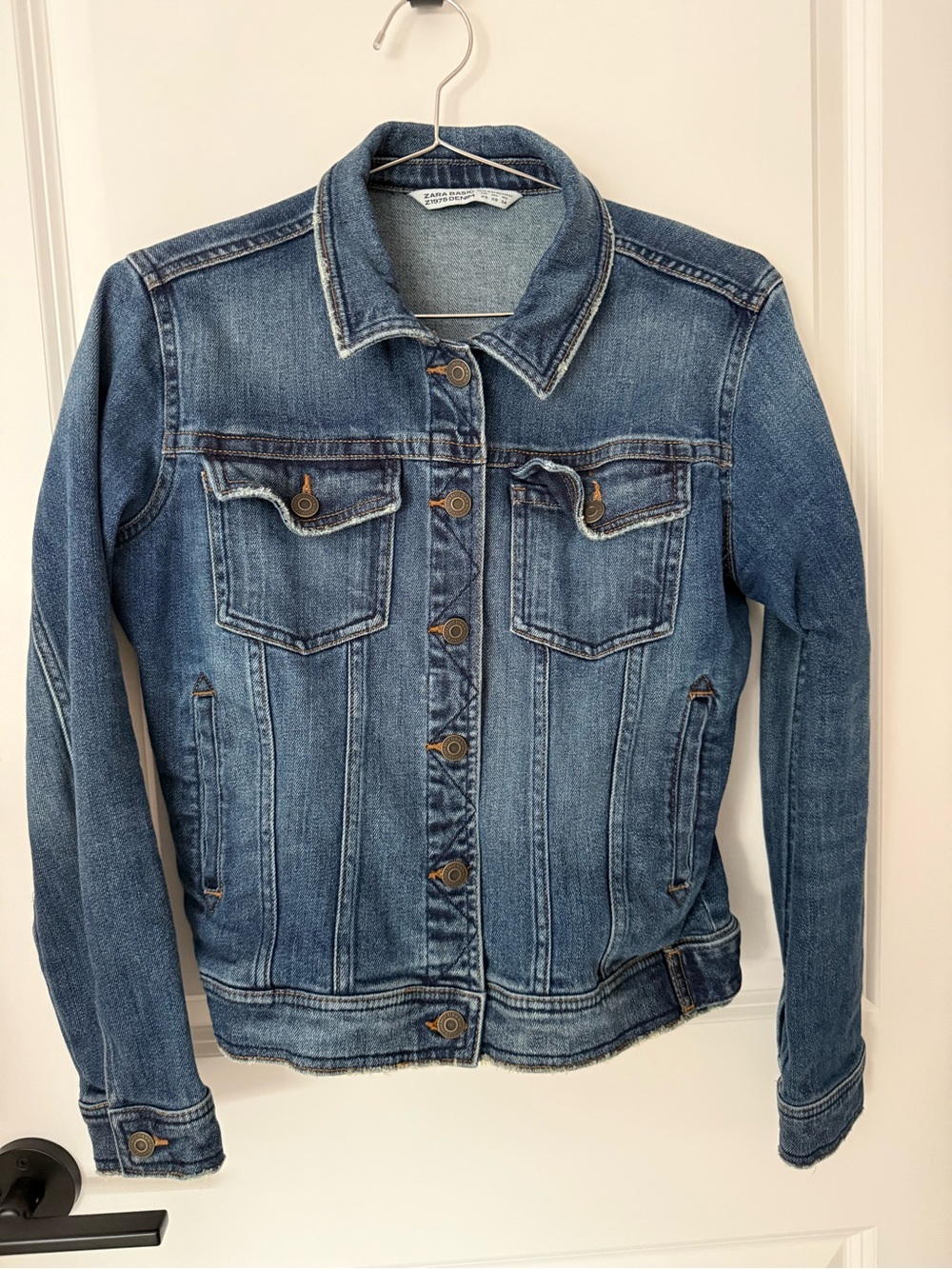 Zara Basics Classic Blue Denim Jacket